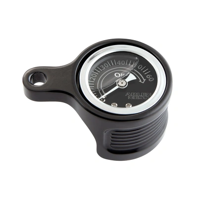 Method Oil Pressure Gauge - Black. Fits Milwaukee-Eight 2017up