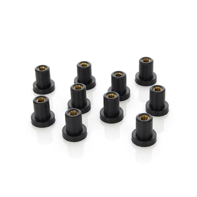 Wellnuts - Pack of 10. Fits FXR Side Cover &amp; Oil Tank &amp; Sportster Side Cover