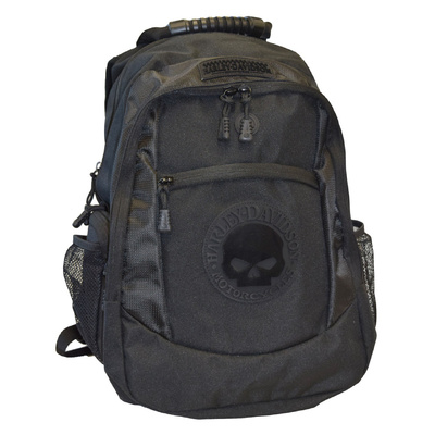 Harley-Davidson Mens Willie G Skull Classic Backpack - Black