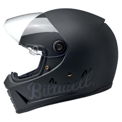 Biltwell Lane Splitter Factory Helmet - Flat Black