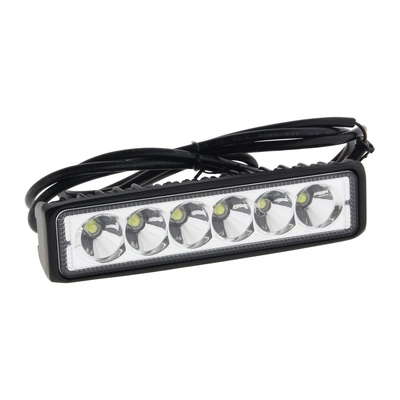LED Driving Light Bar with White LED's - Black Housing