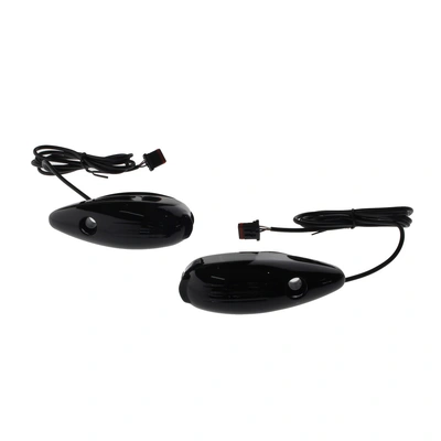LED Front Dynamic Turn Signals - Black. Fits Road Glide 2015-2023