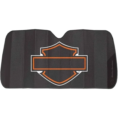 Harley-Davidson Bar &amp; Shield Accordion Sunshade - Matte Black