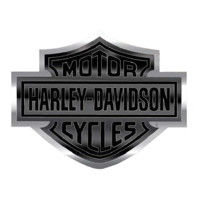 Harley-Davidson Bar &amp; Shield Logo Bendable Aluminum Decal - Black/Silver