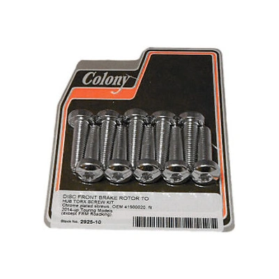 Front Disc Rotor Bolts - Pack of 10. Fits Touring 2014up with Traditional Hub Mount Discs