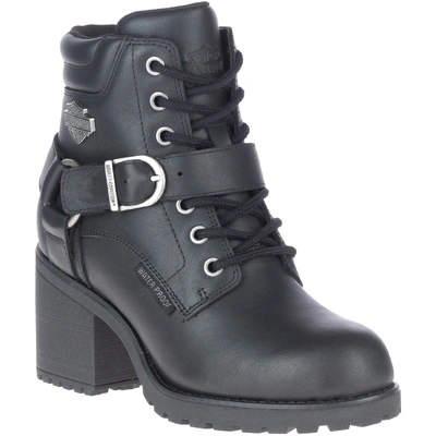 Harley-Davidson Womens Howell 5-Inch Waterproof Motorcycle Boots - Black