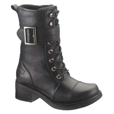 Harley-Davidson Womens Jammie 8-Inch Boots - 2-Inch Heel - Black