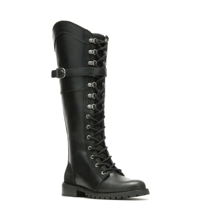 Harley-Davidson Womens Bradner Lace-Up 16&quot; Motorcycle Boots - Black