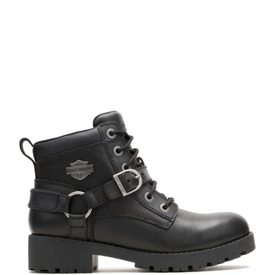 Harley-Davidson Womens Kelley Harness WP Motorcycle Boots - Black