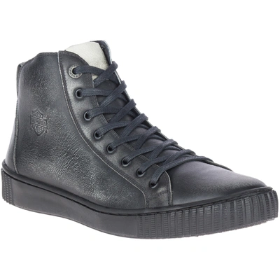 Harley-Davidson Mens Barren Leather Sneakers - Black