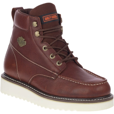Harley-Davidson Mens Palmerton 6-Inch Motorcycle Boots - Rust