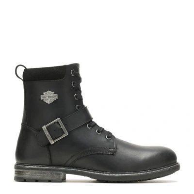 Harley-Davidson Mens Hicklyn Leather Strap Riding Boots - Black