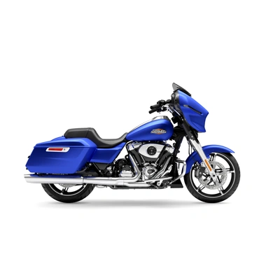 2026 Harley-Davidson Street Glide - Aurora Blue Denim - Chrome Trim