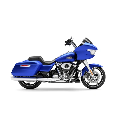 2026 Harley-Davidson Road Glide - Aurora Blue Denim - Chrome Trim