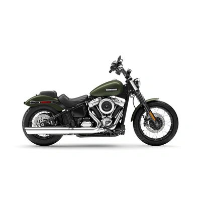 2026 Harley-Davidson Street Bob - Olive Steel Metallic - Laced Wheels
