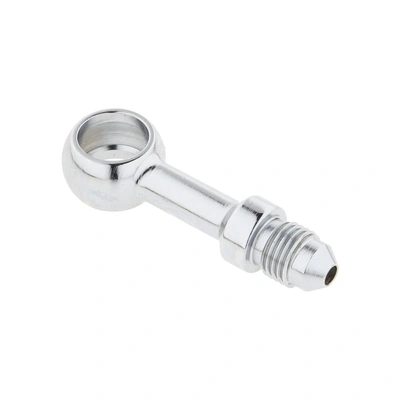Chrome 7/16in. ID, 180 Degree Straight Banjo - Male #3 End
