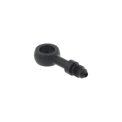 Black True 12mm ID, 180 Degree Straight Banjo - Male #3 End