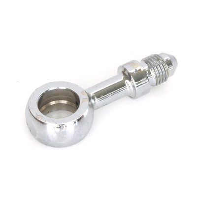 Chrome True 12mm ID, 180 Degree Straight Banjo - Male #3 End