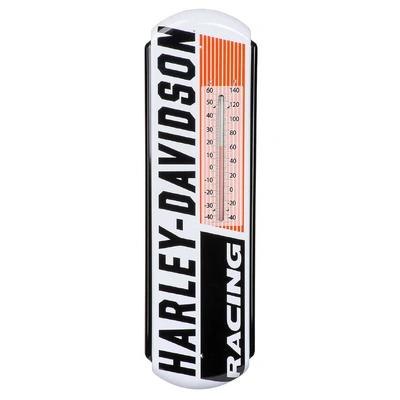 Harley-Davidson Racing Durable Fade Resistant Metal Thermometer - White