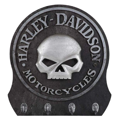 Harley-Davidson Sculpted 3D Willie G Skull Key Rack - Textured Finish