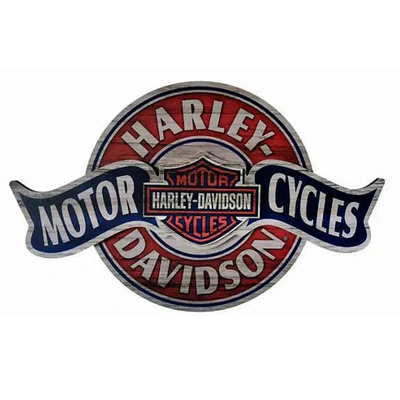 Harley-Davidson Bar &amp; Shield Banner Pub Sign