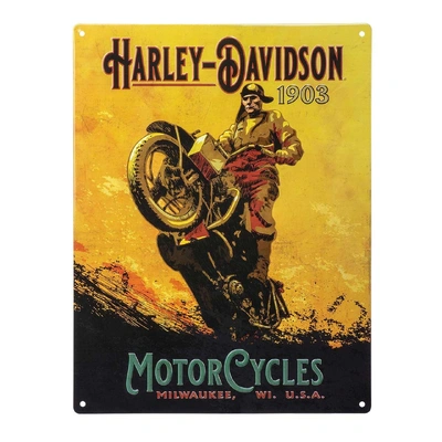 Harley-Davidson Embossed Hillclimber Tin Sign - 12 x 15.75 inches