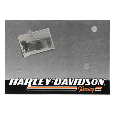 Harley-Davidson Racing Steel Magnetic Message Board - Silver - 20 x 14 inches