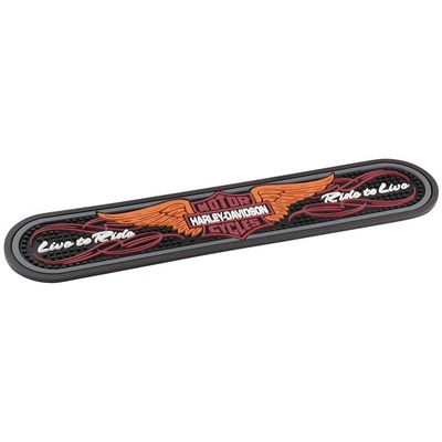 Harley-Davidson Winged Bar &amp; Shield Rubber Beverage Bar Mat - Black