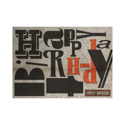 Harley-Davidson Tumble Birthday Card