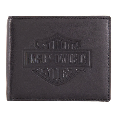 Harley-Davidson Mens Classic Bi-Fold RFID Wallet With Coin Pocket