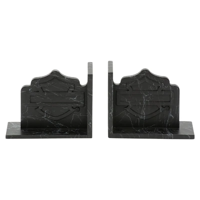 Harley-Davidson Open Bar &amp; Shield Bookends