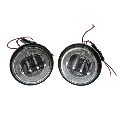 4-1/2in. LED Passing Lamp Inserts with Halo - Chrome