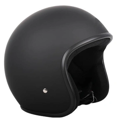 RXT A611C Low Ride Open Face Helmet - No Studs - Matte Black