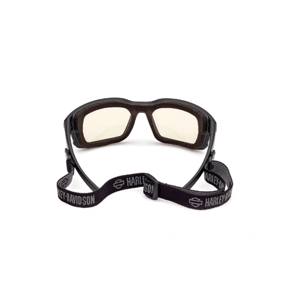 Harley-Davidson Mens Classic Eagle Sunglasses - Matte Black/Yellow Lens