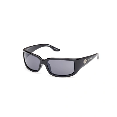 Harley-Davidson Womens Race Her Sunglasses - Black/Smoke Lens