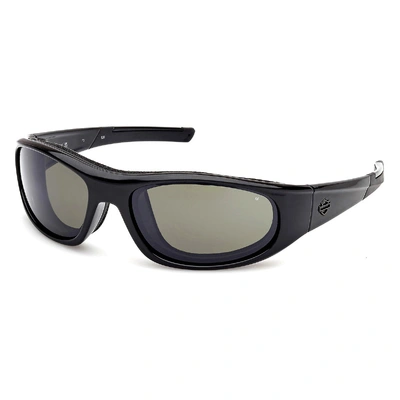 Harley-Davidson Mens Alley 2.0 Sunglasses - Black/Green Lens