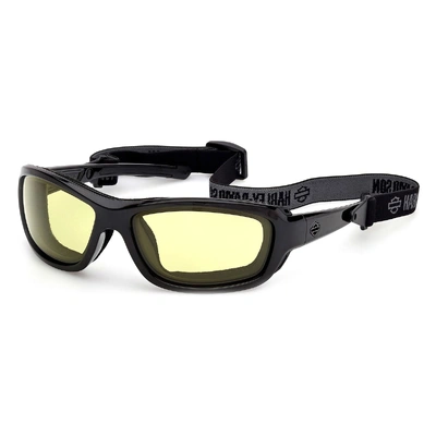 Harley-Davidson Mens Genera 2.0 Sunglasses - Black/Yellow Light Adjusting Lens