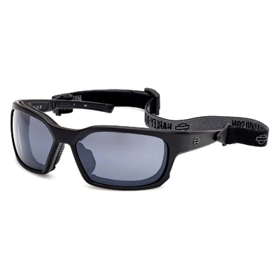 Harley-Davidson Mens Classic Eagle 2.0 Sunglasses - Shiny Black/Grey Lens