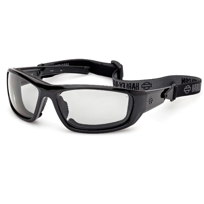 Harley-Davidson Mens Blaze XL Ace 2.0 Sunglasses - Shiny Black/Smoke Polarised Lens