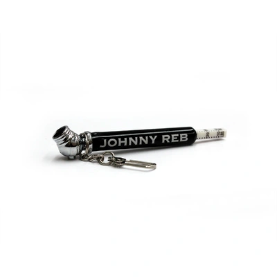 Johnny Reb Tyre Pressure Gauge Keyring - Black/Chrome
