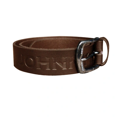 Johnny Reb Classic Leather Belt - Brown