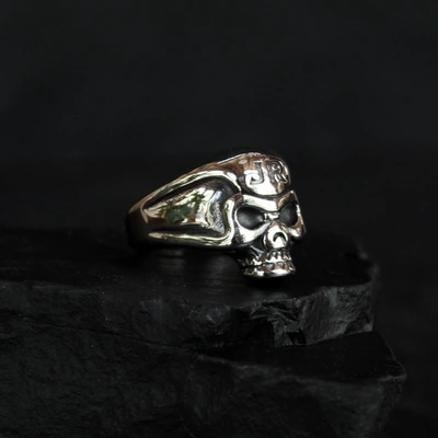 Johnny Reb Skull Ring - Silver