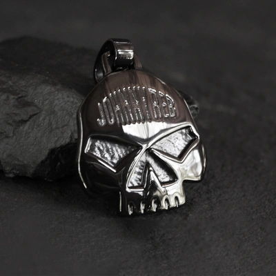 Johnny Reb Skull Pendant - Black