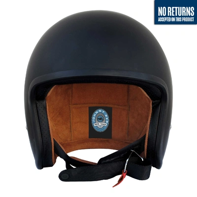 Johnny Reb Burke Open Face Helmet - Matte Black