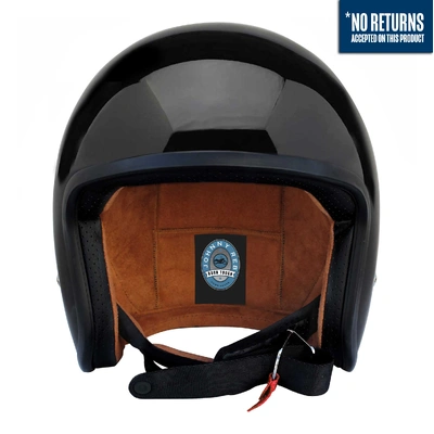 Johnny Reb Burke Open Face Helmet - Black