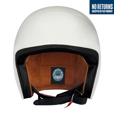 Johnny Reb Burke Open Face Helmet - White