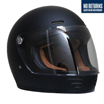 Johnny Reb Burke Full Face Helmet - Black