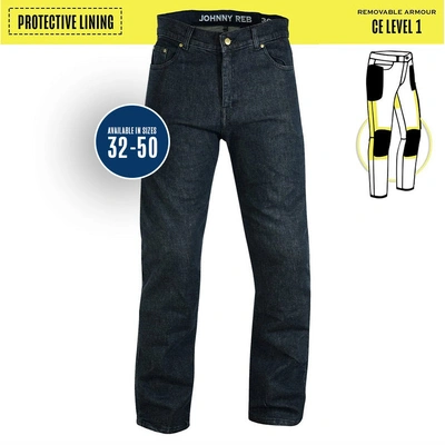 Johnny Reb Mens Hume Protective Jeans - Black