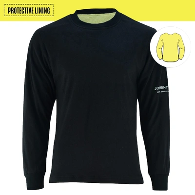 Johnny Reb Mens Hume Protective Long Sleeve T-Shirt - Black