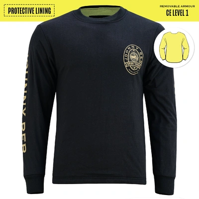 Johnny Reb 1984 Gold Protective Long Sleeve T-Shirt - Black